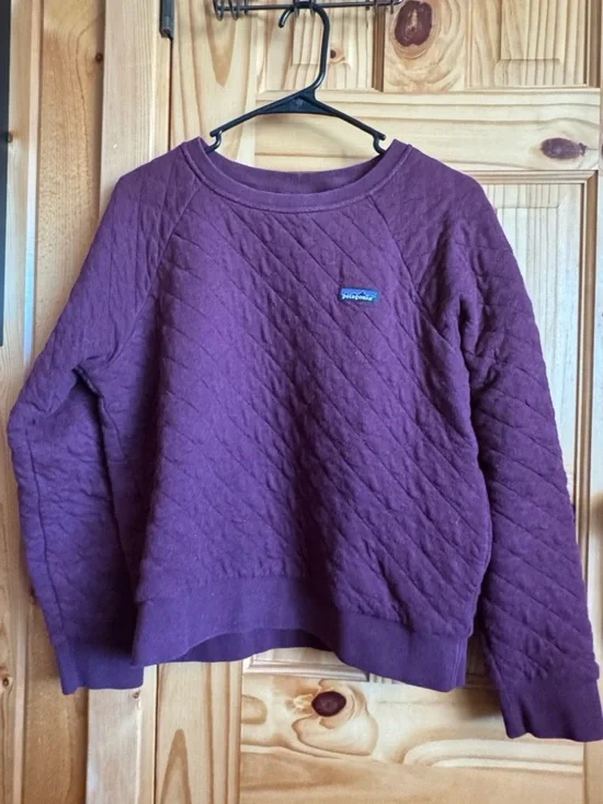 Patagonia Quilted Crewneck Sweatshirt - Deep cranberry - Picture 3 of 5